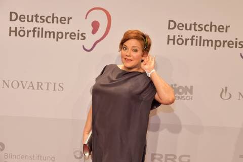 17. Deutscher Hoerfilmpreis Murile Baumeister Ankunft, roter Teppich zum 17. Deutscher Hoerfilmpreis in der Hauptstadtrepraesentanz der Deutschen Telekom in Berlin am 19.03.2019
