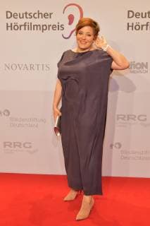 17. Deutscher Hoerfilmpreis Murile Baumeister Ankunft, roter Teppich zum 17. Deutscher Hoerfilmpreis in der Hauptstadtrepraesentanz der Deutschen Telekom in Berlin am 19.03.2019