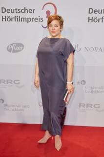 Muriel Baumeister - Verleihung des 17. Deutschen Hoerfilmpreis 2019 in der Hauptstadtrepraesentanz der Deutschen Telekom in Berlin am 19.03.2018. 17. Deutscher Hoerfilmpreis 2019