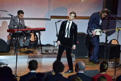 17. Deutscher Hoerfilmpreis Tom Schilling und Band The Jazz Kids Liveauftritt zum 17. Deutscher Hoerfilmpreis in der Hauptstadtrepraesentanz der Deutschen Telekom in Berlin am 19.03.2019