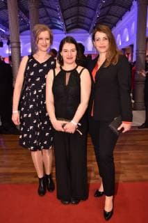 Stephanie Stremler, Esther Zimmering und Rebecca Immanuel bei der Verleihung vom 17. Deutschen Hoerfilmpreis am 19.03.2019 in Berlin Deutscher Hoerfilmpreis 2019 in Berlin