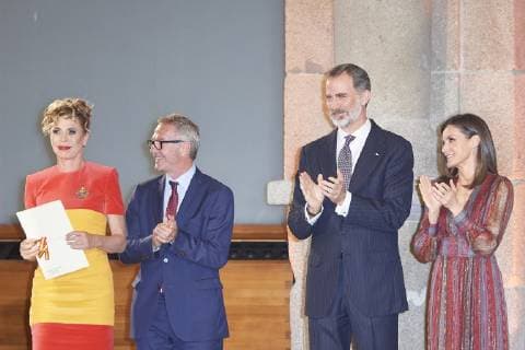 March 19, 2019 - Madrid, Madrid, Spain - King Felipe VI of Spain, Queen Letizia of Spain, Agatha Ruiz de la Prada attends the Delivery of the National Culture Awards 2017 at The Prado Museum on March 19, 2019 in Madrid, Spain Madrid Spain  - ZUMAg15_ 20190319_zaf_g15_035 Copyright: xJackxAbuinx