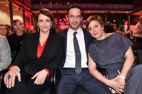 Rebecca Immanuel, Sönke Möhring und Muriel Baumeister bei der Verleihung des 17. Deutschen Hörfilmpreises 2019 in der Hauptstadtrepräsentanz der Deutschen Telekom. Berlin, 19.03.2019
