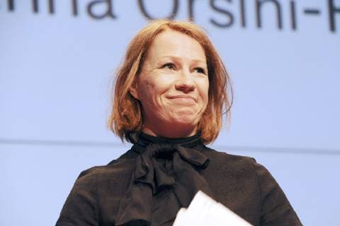 Birgit Minichmayr bei der Verleihung des Großen Diagonale-Schauspielpreises 2019 für Verdienste um die österreichische Filmkultur beim Festival des österreichischen Films Diagonale im Orpheum. Graz, 19.03.2019