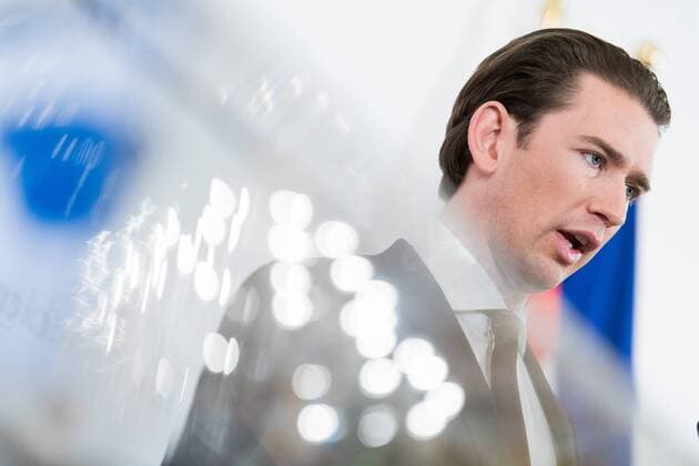 20.03.2019, Bundeskanzleramt, Wien, AUT, Bundesregierung, Pressefoyer nach Sitzung des Ministerrats, im Bild Bundeskanzler Sebastian Kurz (OeVP) Austrian Federal Chancellor Sebastian Kurz during media briefing after cabinet meeting at federal chancellors office in Vienna, Austria on 2019 03 20