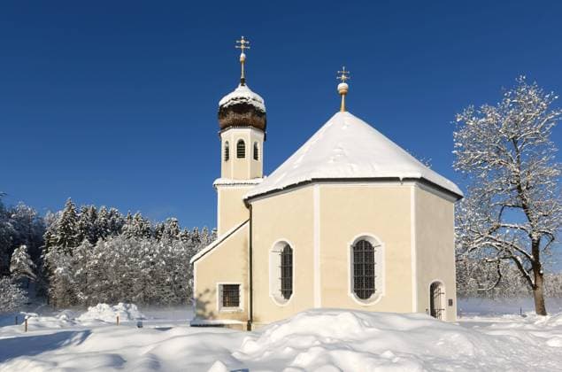  Nikolauskapelle, Geretsried, Oberbayern, Bayern, Deutschland, Europa *** Nikolauskapelle Geretsried Upper Bavaria Bavaria Germany Europe Copyright: imageBROKER/HansxLippert ibxhli04860602.jpg