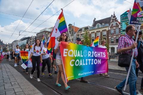 IMAGO Creative: Pride Month 2022, Engagement der Jugendlichen Amsterdam, Gay Pride Parade 2018 *** Amsterdam Gay Pride Parade 2018