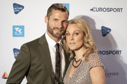 Preisverleihung Deutscher Sportjournalistenpreis 2019 - Roter Teppich Gala-Event im Grand Elysee Hamburg - Christina Surer Tomczyk mit Ehemann Martin Tomczyk;Preisverleihung Deutscher Sportjournalistenpreis 2019 - Roter Teppich Gala-Event im Grand Elysee Hamburg -, Hamburg Hamburg Deutschland Hotel Grand Elysee