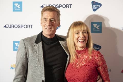 Preisverleihung Deutscher Sportjournalistenpreis 2019 - Roter Teppich Gala-Event im Grand Elysee Hamburg - Ulrich Uli Stein mit Ehefrau Corinna;Preisverleihung Deutscher Sportjournalistenpreis 2019 - Roter Teppich Gala-Event im Grand Elysee Hamburg -, Hamburg Hamburg Deutschland Hotel Grand Elysee