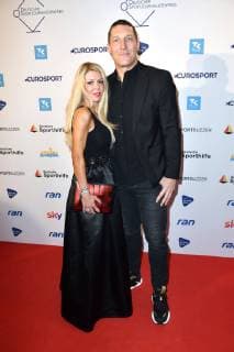 Stefan Kretzschmar mit Freundin Doreen Dittrich bei der Verleihung der Deutschen Sportjournalistenpreise 2019 im Hotel Grand Elysee. Hamburg, 25.03.2019