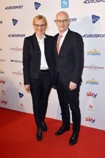 Peter Tschentscher mit Ehefrau Eva Maria bei der Verleihung der Deutschen Sportjournalistenpreise 2019 im Hotel Grand Elysee. Hamburg, 25.03.2019
