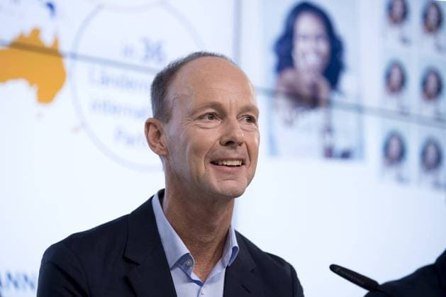 Thomas Rabe, Bertelsmann DEU, Deutschland, Germany, Berlin, 26.03.2019 Thomas Rabe, Vorstandsvorsitzender der Bertelsmann, auf der Jahrespressekonferenz 2019 der Bertelsmann AG in Berlin. Thomas Rabe, Chairman and CEO of German media group Bertelsmann, during the annual press results conference of the company Bertelsmann groups on March 26, 2019 in Berlin, Germany. The Bertelsmann Group includes the television group RTL Group, the book publishing group Penguin Random House, the magazine publisher Gruner and Jahr, the music company BMG and the service provider Arvato