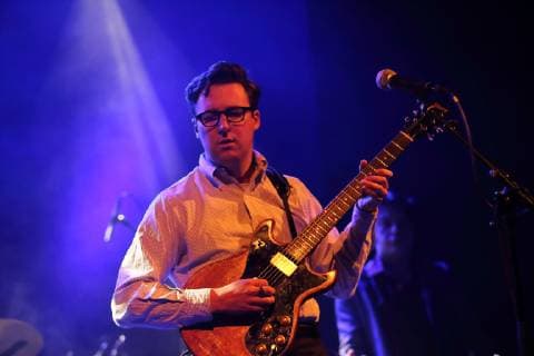 Nick Waterhouse bei einem Konzert im Columbia Theater in Berlin, 27. März 2019. Konzert von Nick Waterhouse in Berlin