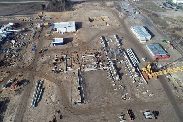 IMAGO Nature: Unsere Erde, Energiequellen, Erdgas A bird s eye view on the Nord Stream-2 gas pipeline construction site near Lubmin, Germany, March 26, 2019. Ukrinform. VVB  Copyright: xOlgaxTanasiychukx
