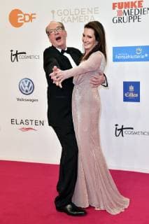 Herbert Knaup mit Ehefrau Christiane Knaup bei der 54. Verleihung der Goldenen Kamera 2019 im Flughafen Tempelhof. Berlin, 30.03.2019