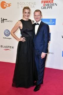 Constanze Darschin und Michael Kessler bei der 54. Verleihung der Goldenen Kamera 2019 im Flughafen Tempelhof. Berlin, 30.03.2019
