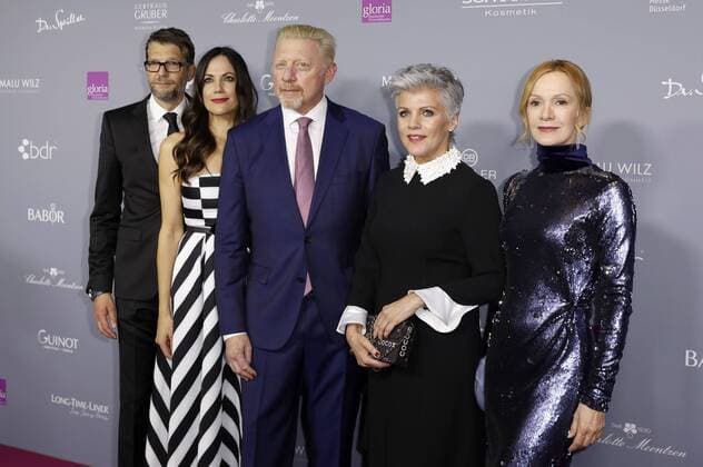 Kai Wiesinger, Bettina Zimmermann, Boris Becker, Birgit Schrowange und Katja Flint bei der 6. Verleihung des Deutschen Kosmetikpreises Gloria 2019 im Hilton Hotel. Düsseldorf, 30.03.2019 *** Kai Wiesinger Bettina Zimmermann Boris Becker Birgit Schrowange and Katja Flint at the 6th German Cosmetics Award Gloria 2019 at the Hilton Hotel Düsseldorf 30 03 2019 Foto:xC.xHardtx xFuturexImage