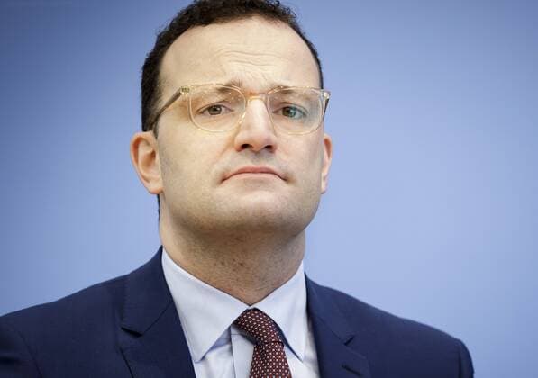 Bundesgesundheitsminister Jens Spahn, CDU, bei der Vorstellung des Gesetzentwurfes Organspende - doppelte Widerspruchsloesung in der Bundespressekonferenz in Berlin. 01.04.2019. Berlin Deutschland
