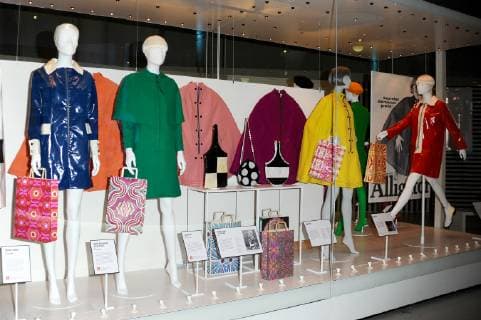 The Mary Quant Exhibition at the V&A Museum in London. The work of Dame Mary Quant is on display at the V&A in a retrospective celebrating her commitment to feminism and democracy in fashion. APRIL 3rd 2019  TSTx191110