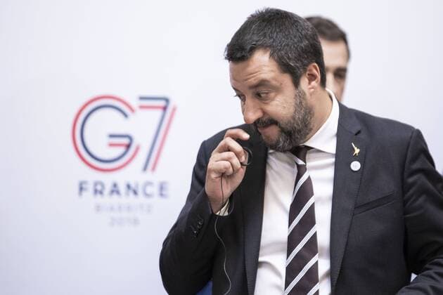 News Themen der Woche KW14 News Bilder des Tages Paris, France, April 5, 2019 - Meeting of G7 Interior Ministers at the Hotel de Beauvau. In the presence of Italian Interior Minister Matteo Salvini.  Copyright: xAlexisxSciardx