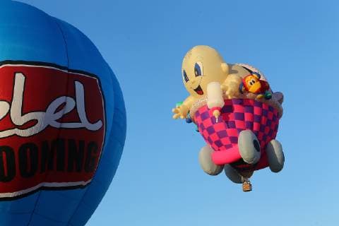 (190405) -- PAMPANGA PROVINCE, April 5, 2019 -- Hot air balloons are seen during the Lubao International Balloon and Music Festival 2019 in Pampanga Province, the Philippines, April 5, 2019. The annual Lubao International Balloon and Music Festival takes place here from April 5 to 7, featuring musical performances, fireworks displays, more than 30 local and international hot air balloons and a wide variety of aerial activities. ) PHILIPPINES-PAMPANGA-HOT AIR BALLOON-FESTIVAL ROUELLExUMALI 
