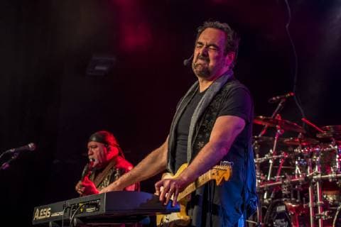 The Neal Morse Band Konzert in Halle Der US-Amerikanische Progressive Gitarrist und Sänger Neal Morse mit seiner The Neal Morse Ban auf The Great Adventure Tour in der Halle D des Leipziger Werk 2. Der Band gehören neben Morse ,der ehemalige Dream Theater Schlagzeuger Mike Portnoy, der Bassist Randy George, der Gitarrist Eric Gillette sowie Bill Hubauer an.