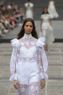 Models present creations by Mexican designer Kris Goyri during the Mexico s Fashion Week, in Mexico City, Mexico, 05 April 2019. EFE Sashenka Gutierrez Mexico Fashion Week !ACHTUNG: NUR REDAKTIONELLE NUTZUNG!  Copyright: xSashenkaxGutierrezx AME6835 20190405-636900991437160315