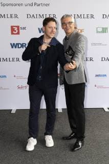 Verleihung 55. Grimme-Preis 2019 am Grimme-Institut in Marl - 55th Grimme Award 2019 - Marco Kreuzpaintner mit Norbert Eberlin (von links);Verleihung 55. Grimme-Preis 2019 am Grimme-Institut in Marl - 55th Grimme Award 2019 -, Marl Nordrhein-Westphalen Deutschland Grimme-Institut