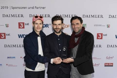 Verleihung 55. Grimme-Preis 2019 am Grimme-Institut in Marl - 55th Grimme Award 2019 - Hans Block, Moritz Riesewieck, Georg Tschurtschenthaler;Verleihung 55. Grimme-Preis 2019 am Grimme-Institut in Marl - 55th Grimme Award 2019 -, Marl Nordrhein-Westphalen Deutschland Grimme-Institut