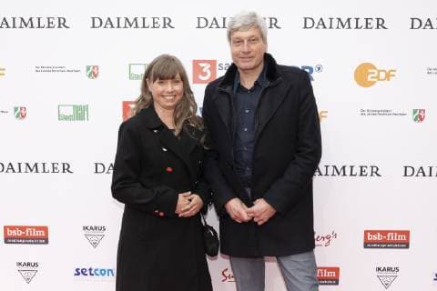 Verleihung 55. Grimme-Preis 2019 am Grimme-Institut in Marl - 55th Grimme Award 2019 - Michael Richter mit Jana Merkel;Verleihung 55. Grimme-Preis 2019 am Grimme-Institut in Marl - 55th Grimme Award 2019 -, Marl Nordrhein-Westphalen Deutschland Stadttheater Marl