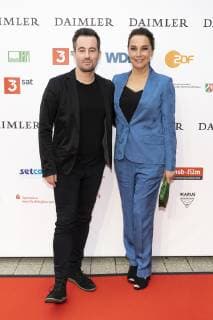 Verleihung 55. Grimme-Preis 2019 am Grimme-Institut in Marl - 55th Grimme Award 2019 - Desiree Nosbusch mit Christian Schwochow - Produktion Bad Banks;Verleihung 55. Grimme-Preis 2019 am Grimme-Institut in Marl - 55th Grimme Award 2019 -, Marl Nordrhein-Westphalen Deutschland Stadttheater Marl