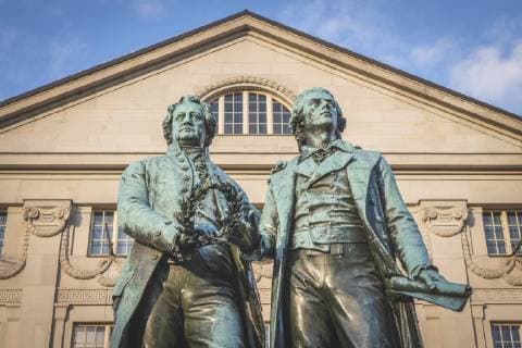 Germany, Weimar, Goethe-Schiller Monument  KEBF01023
