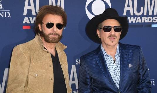 April 7, 2019 - Las Vegas, NV, USA - LAS VEGAS, NEVADA - APRIL 07: Kix Brooks, Ronnie Dunn attends the 54th Academy Of Country Music Awards at MGM Grand Hotel & Casino on April 07, 2019 in Las Vegas, Nevada. Photo: imageSPACE Las Vegas USA - ZUMAs181 20190407_zea_s181_150 Copyright: xImagespacex