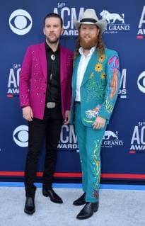 T.J. Osborne (L) and John Osborne attend the 54th annual Academy of Country Music Awards held at the MGM Grand Garden Arena in Las Vegas, Nevada on April 7, 2019. The show will broadcast live on CBS.  LAP20190407422 JIMxRUYMEN