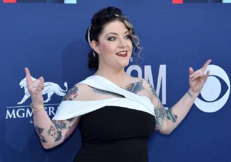 Ashley McBryde attends the 54th annual Academy of Country Music Awards held at the MGM Grand Garden Arena in Las Vegas, Nevada on April 7, 2019. The show will broadcast live on CBS.  LAP20190407452 JIMxRUYMEN