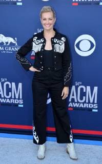 Beth Behrs attends the 54th annual Academy of Country Music Awards held at the MGM Grand Garden Arena in Las Vegas, Nevada on April 7, 2019. The show will broadcast live on CBS.  LAP20190407448 JIMxRUYMEN