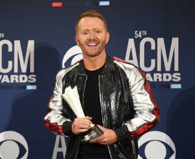 April 7, 2019 - Las Vegas, NV, USA - LAS VEGAS, NEVADA - APRIL 07: Songwriter of the Year award winner Shane McAnally poses in the press room during the 54th Academy Of Country Music Awards at MGM Grand Hotel & Casino on April 07, 2019 in Las Vegas, Nevada. Photo: imageSPACE Las Vegas USA - ZUMAs181 20190407_zea_s181_403 Copyright: xImagespacex