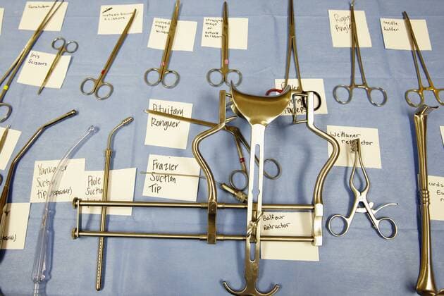 Labeled Surgical Tools Labeled Surgical Tools,Bradenton, Florida, USA  46945
