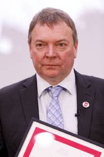 Claus-Peter Reisch bei der Verleihung des Lew Kopelew Preis für Frieden und Menschenrechte 2019, der dieses Jahr an den Kapitän Claus Peter Reisch und die Dresdner Seenotrettungsinitiative Mission Life e.V. verliehen wurde, in der Zentrale der Kreissparkasse Köln am Neumarkt. Köln, 07.04.2019
