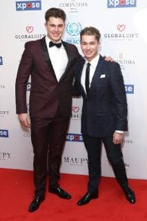 Chris Pritchard and AJ Pritchard attend the Global Gift Initiative Dinner at the Corinthia Hotel in London. APRIL 8th 2019  MESx191153