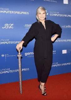 09.04.2019, xlakx, Entertainment eSports, Verleihung des deutschen - Computerspielpreis 2019 emspor, v.l.Ina Müller,Moderatorin bei der Verleihung des Deutschen Computerspielpreises 2019 im Admiralspalast Berlin. Berlin
