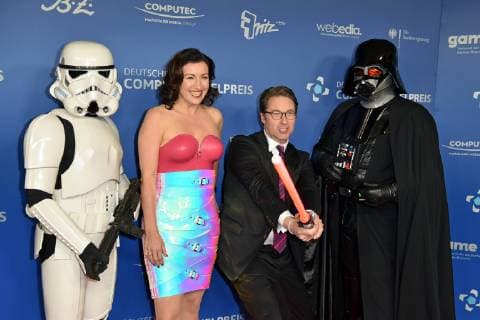 Dorothee Baer, Andreas Scheuer beim Deutscher Computerspielpreis 2019 im Admiralspalast in Berlin am 09.04.2019