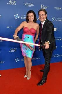 Dorothee Baer, Andreas Scheuer beim Deutscher Computerspielpreis 2019 im Admiralspalast in Berlin am 09.04.2019
