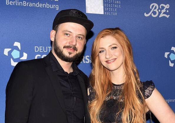 09.04.2019, xlakx, Entertainment eSports, Verleihung des deutschen - Computerspielpreis 2019 emspor, v.l.fisHC0p und Lara Trautmann, Synchronsprecherin, Sängerin, Moderatorin, Let’s Playerin Lara Loft Berlin