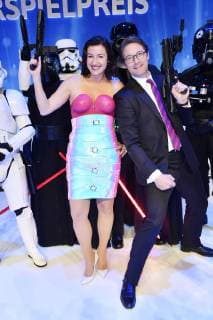 Dorothee Bär und Andreas Scheuer bei der Verleihung des Deutschen Computerspielpreises 2019 im Admiralspalast. Berlin, 09.04.2019