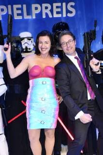 Dorothee Bär und Andreas Scheuer bei der Verleihung des Deutschen Computerspielpreises 2019 im Admiralspalast. Berlin, 09.04.2019