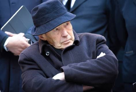 Robert Badinter a l inaguration du centre penitentiaire de la Sante POLITIQUE : Deplacement de Nicole Belloubet au centre penitentiaire de la Sante - Paris - 12 04 2019 FedericoPestellini Panoramic 