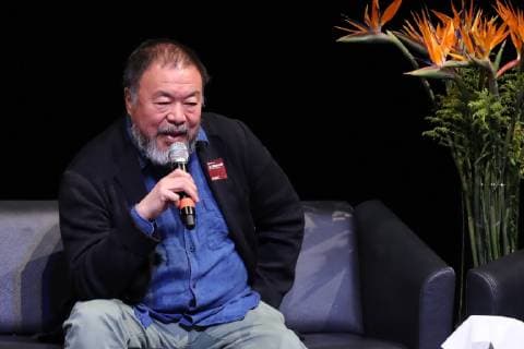 April 12, 2019 - EUM20190413CUL01.JPG .CIUDAD DE MEXICO. CultureCultura-Ai Weiwei.- Aspectos de la conferencia del artista Ai Weiwei en el Museo Universitario de Arte Contemporaneo (MUAC), en donde expondra Ai weiwei. Restablecer memorias del 13 de abril al 6 de octubre de 2019. Foto: Agencia EL UNIVERSALGerman EspinosaEELG Copyright: xElxUniversalx
