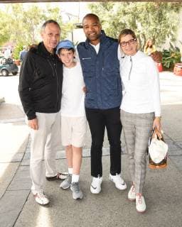 April 15, 2019 - Burbank, California, USA - LARRY PAUL, JU;IAN PAUL, CHRID CARTER and KATHLEEN PAUL attends The American Red Cross of Los Angeles 6th Annual Celebrity Golf Classic at the Lakeside Golf Club in Burbank, California. Burbank USA - ZUMAb173 20190415_zap_b173_065 Copyright: xBillyxBennightx
