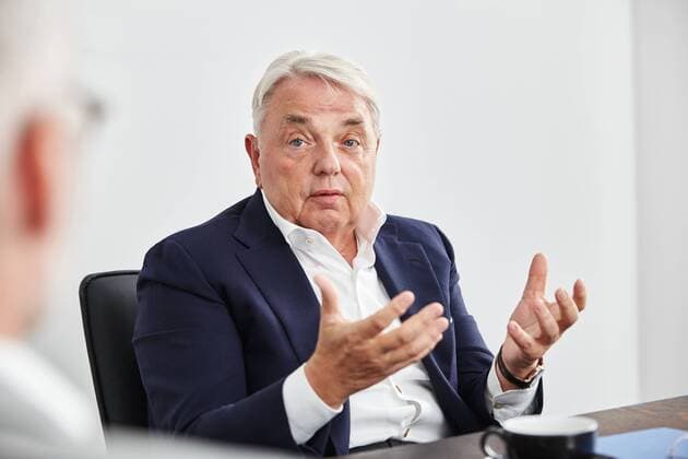 Klaus-Peter Schulenberg im Interview DEU, Deutschland, Hamburg, 18.10.2017: Klaus-Peter Schulenberg, CEO von Eventim, im Interview mit dem Handelsblatt.
